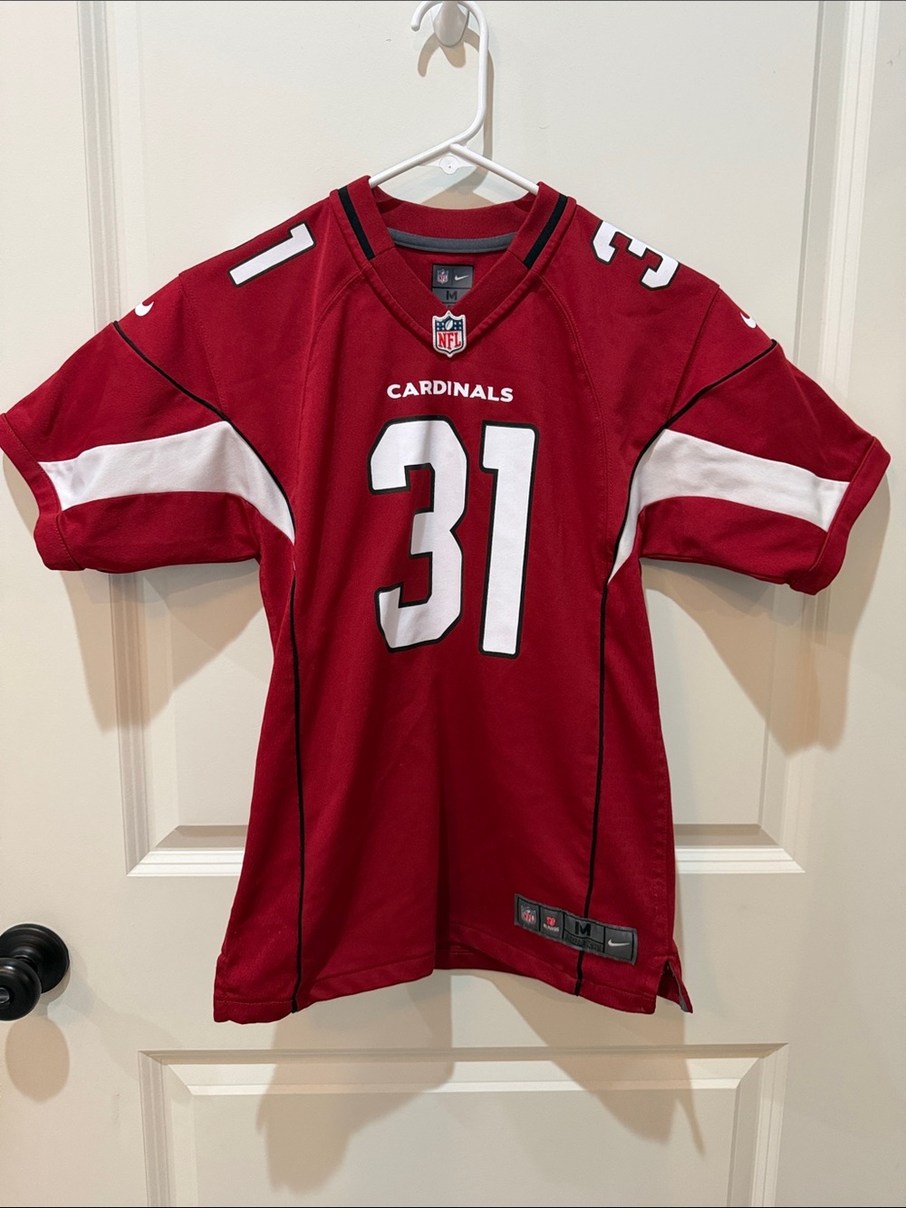 Cardinal Football Jersey- does have two spots as shown in pics